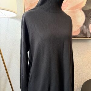 LOFT Classic Black Turtleneck Sweater